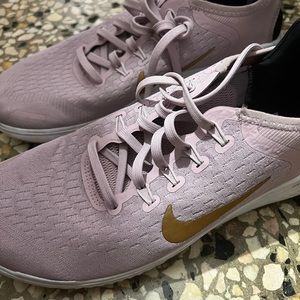 Nike pink athletic shoes